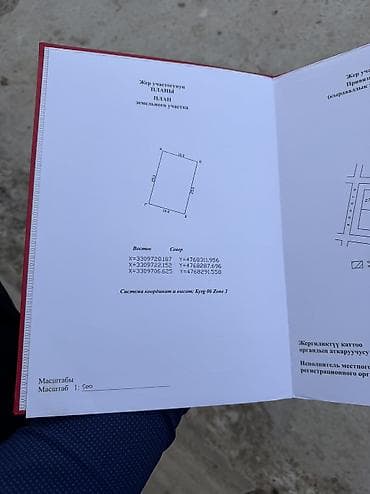 участок аламединский рынок: 4 соток, Для строительства, Красная книга — 6