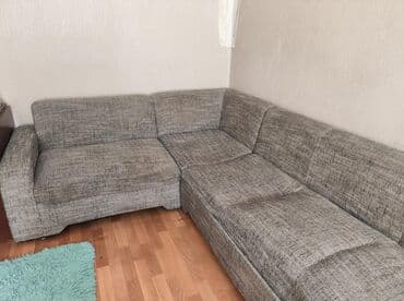 угалок для дома: Угловой модульный диван в-образной формы. - Конфигурация: правый — 1