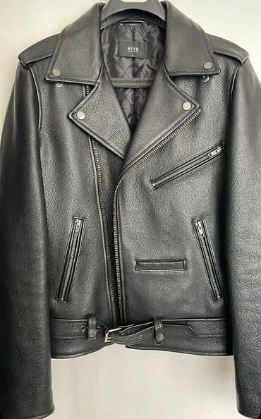 на железных номерах: Новая куртка,из натуральный зернистый кожи, качество шикарное 🔥 — 5