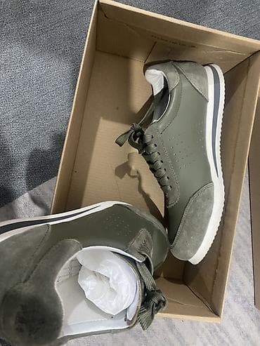 спортивный красовки: Кроссовки мужские, оливкового цвета "НОВЫЕ" - Дизайн: классические — 5