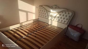 гарнитур бишкек: Спальный гарнитур, Двуспальная кровать, цвет - Белый — 2