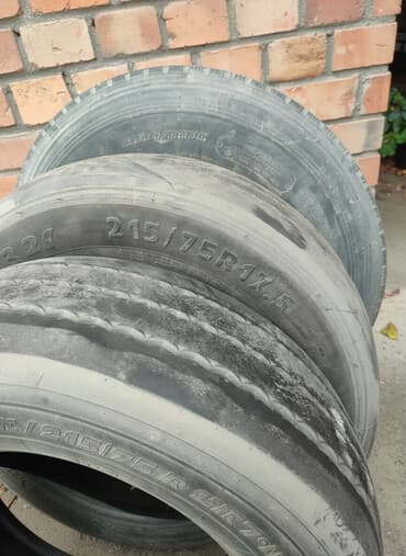 исык кол: Шины 215 / 75 / R 17.5, Всесезонная, Б/у, Грузовики/Автобусы — 2