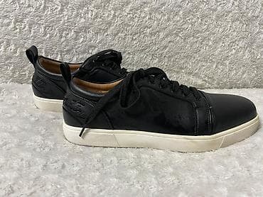 louboutin: Мужские кеды из черной кожи Одеты один раз. - Материал: натуральная — 1