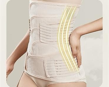 Маски медицинские: Корректирующий пояс-корсет для талии и поясницы (бежевый) - — 3