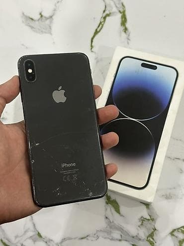 IPhone Xs Max, Колдонулган, 64 ГБ, Space Gray, Каптама, 74 % — 4
