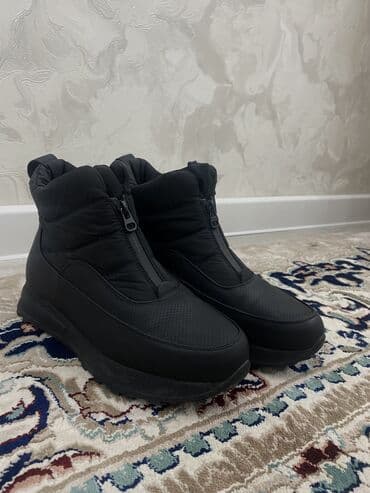 сапоги зимние женские натуральная кожа натуральный мех распродажа: Зимние женские полусапоги/дутики, размер 39 Цвет: чёрный, матовый — 6