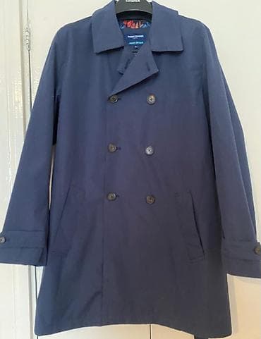 зимний плащ: Мужской плащ, M, Б/у, цвет - Синий — 1