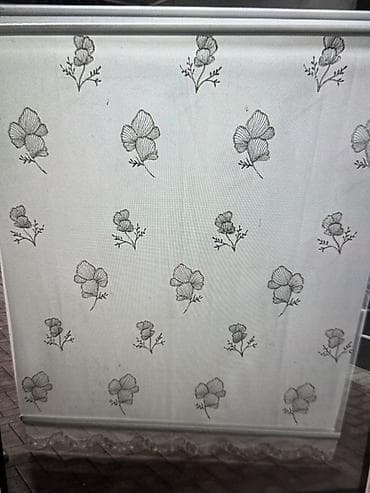 Полупрозрачная тюль с вышивкой - Материал: легкая сетка/вуаль