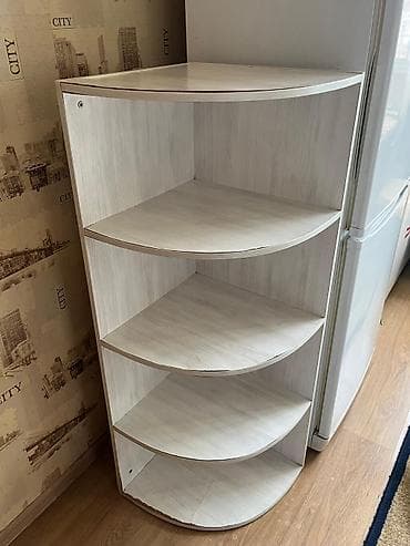 угловая декоративная полка: Этажерка для кухни, ЛДСП — 1