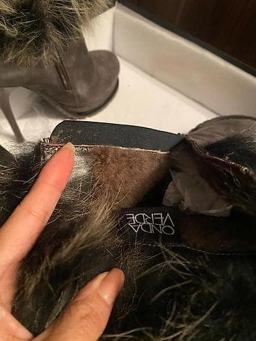 герзовый отук: Женские зимние ботильоны на высоком тонком каблуке Носили пару раз — 2