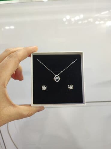 эксклюзивные свадебные пригласительные: Серебро 925 пробы Серебряный Цепочка+ серьги гвоздики Длина 45 см — 2