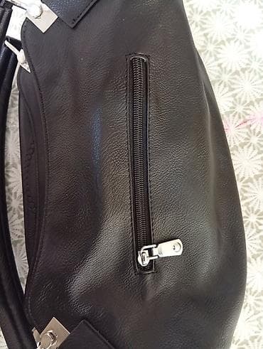 Капчыктар, портмоне: Сумка женская, универсальная, черная - Материал: мягкая экокожа с — 4