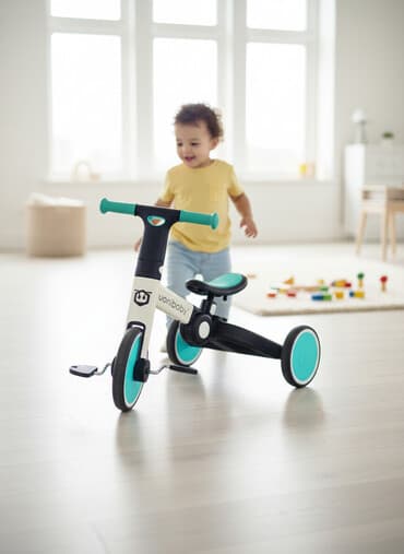 велосипеды для детей от 3 х лет: Детский велосипед, 3-колесный, 3 - 4 года, Б/у — 1