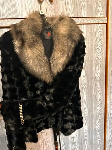 шуба кроликовая: Шуба, Норка, Короткая модель, XL — 2