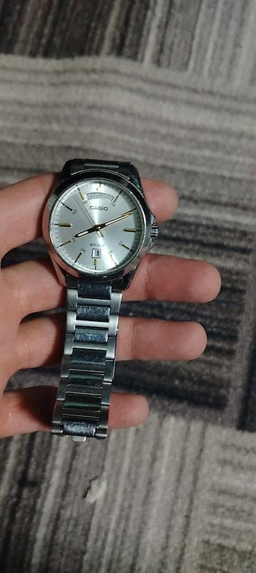 Классикалык сааттар саат, Casio, Кытай, Суу өткөрбөөчү, Эркектердики — 4