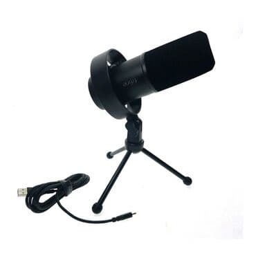 переходник для наушников с микрофоном на компьютер: Fifine K688 USB/XLR - это динамический микрофон с проводным — 1