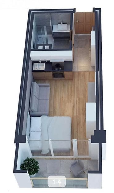 1 комната, 26 м², Элитка, 9 этаж, Готовая ПСО (под самоотделку) at lalafo.kg 1 комната, 26 м², Элитка, 9 этаж, Готовая ПСО (под самоотделку)