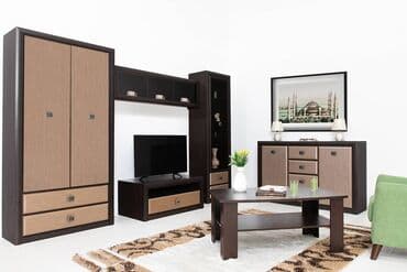 шыфонеры: Шкаф для одежды 2Д коллекции Коен МДФ, Штрокс Темный, БРВ Брест — 1