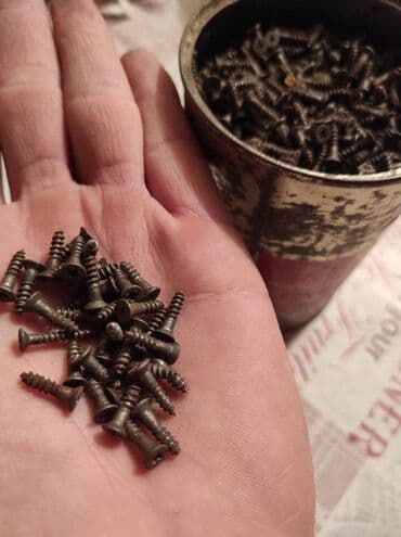 Саморезу мебельные стальные 12 -17мм 2 вида 200с/кг есть 8кг at lalafo.kg Саморезу мебельные стальные 12 -17мм 2 вида 200с/кг есть 8кг