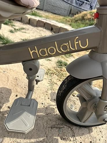 золотой колцо: Детский трёхколёсный велосипед-коляска Haolafu - Формат 2‑в‑1 — 5