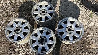 Шины и диски: Литые Диски R 15 Audi, Комплект, отверстий - 5, Б/у — 2