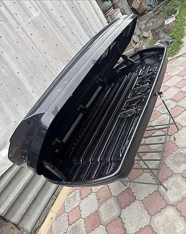 бокс багаж: Автобокс на крышу автомобиля (багажник на рейлинги) - Цвет: черный — 2