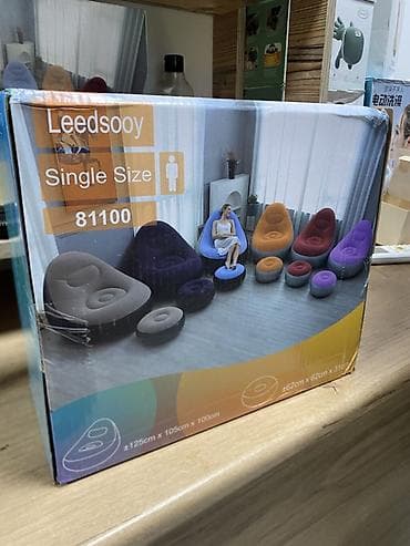 надувные диван: Надувное кресло, Новый, Бесплатная доставка, цвет - Серый — 1