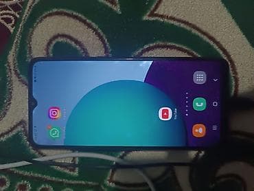 gogle pixel: Samsung Galaxy A02, Б/у, 32 ГБ, цвет - Черный, 2 SIM — 2