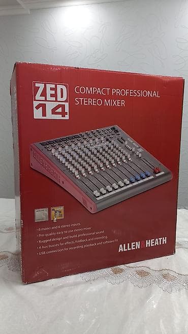 Техника жана электроника: Allen & Heath ZED‑14 — компактный профессиональный стерео-микшер — 7