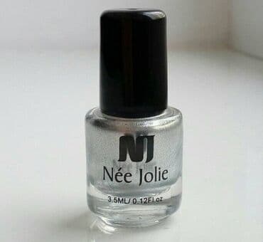 металлические пистолеты: Лак гель для ногтей Née Jolie (Серебристый Металлик и Черный Глянец) — 3