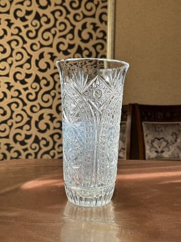 посуда банки: Набор хрустальной посуды цена от 500 сом - Ваза для цветов высокая — 7