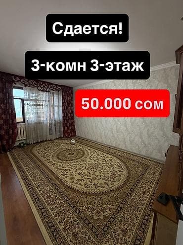 3 комнаты, С мебелью полностью