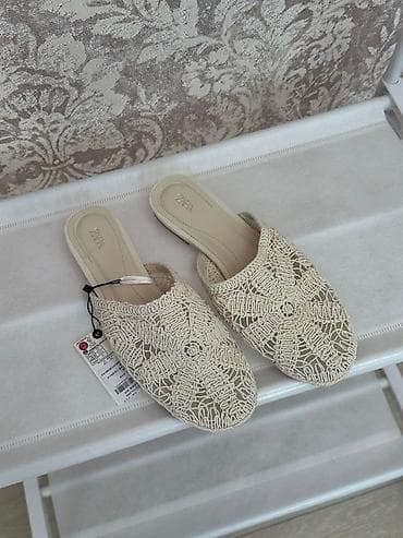 Босоножкалар, 38, Zara, Жаңы, түсү - Саргыч боз, Өзү алып кетүү — 3