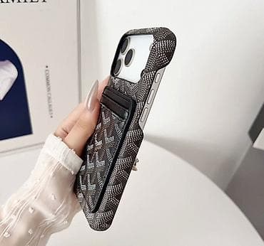 Техника и электроника: Стильный чехол-кошелек для iPhone с отделением для карт Goyard — 4