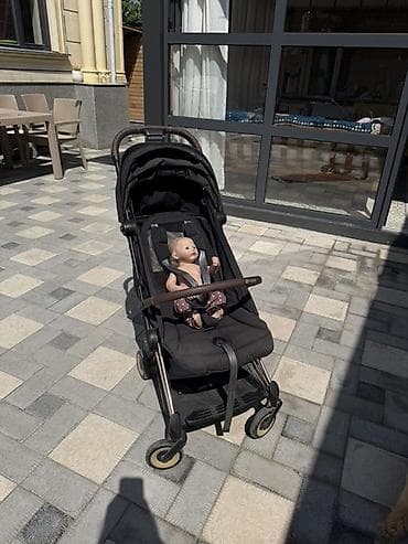 Коляскалар: Балдар арабасы, Cybex, түсү - Кара, Колдонулган, Өзү алып кетүү — 2