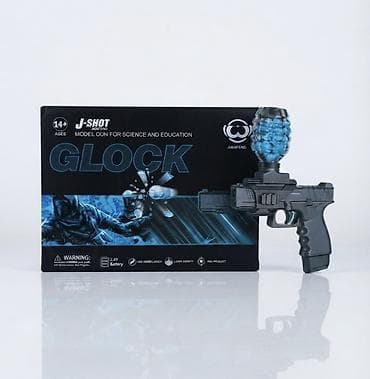 Орбизный пистолет Игровой бластер J‑Shot Glock с гелевыми шариками -