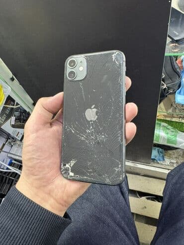 айфон 11 запчасти: IPhone 11, 128 ГБ, Черный — 1