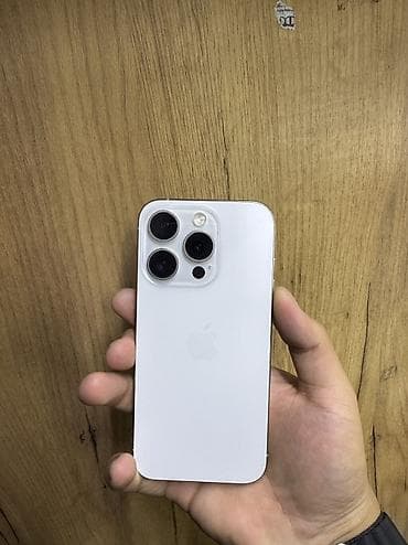IPhone 15 Pro, Новый, 256 ГБ, White Titanium, 80 % at lalafo.kg IPhone 15 Pro, Новый, 256 ГБ, White Titanium, 80 %