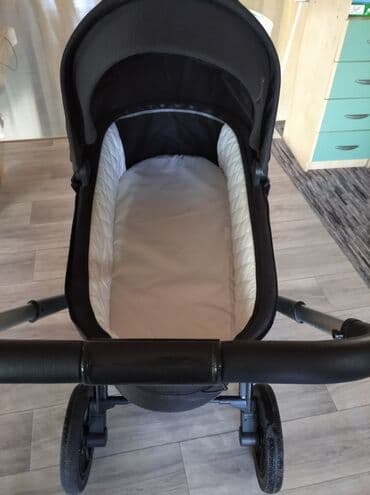 отдам даром прогулочную коляску: Коляска, цвет - Черный, Б/у — 16