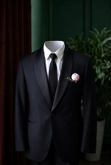 Элегантный мужской смокинг Center Costumes, Slim Fit. Надевал всего