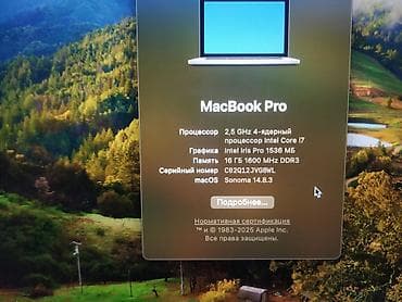 ноутбук apple: Игровой, Б/у, Intel Core i7, ОЗУ, RAM: 16 ГБ — 2