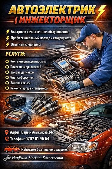 Компьютерная диагностика, Промывка, чистка систем автомобиля, Регулировка, адаптация систем автомобиля, с выездом