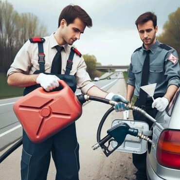 авто курер: Бензин жеткируу. Унааны от алдыруу. Донголок желдетуу. Прикурить — 1