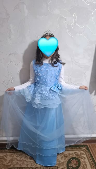 японская школьная форма купить: Детское платье, цвет - Голубой — 1