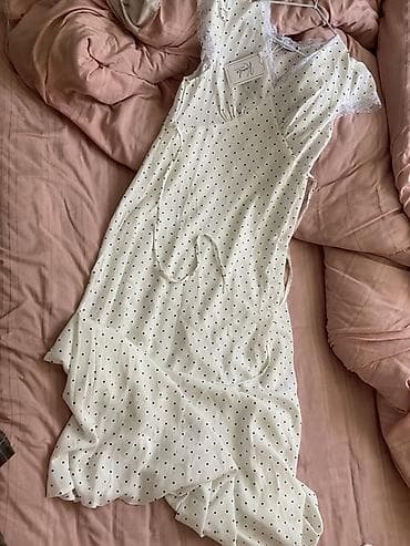 мама дочь: Повседневное платье, Лето, Длинная модель, Шифон, Платье-комбинация, M — 3