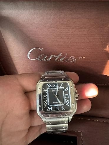 умные часы мужские: Классические часы часы, Cartier, Швейцария, Оригинал, Мужские, Б/у — 3