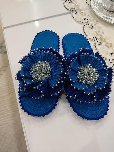 zoom h4n: Домашние тапочки, 40, Новый, цвет - Синий, Самовывоз — 4