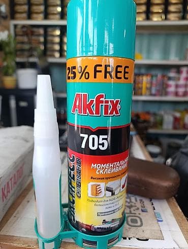 Суперклей: Akfix, Жыгач үчүн, Аэрозолдук баллондо — 1