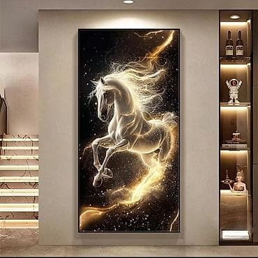 Сүрөттөр жана портреттер: Настенные художественные постеры/картины в рамах для интерьера. - — 4