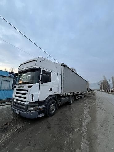Тягач, Scania, Тентованный